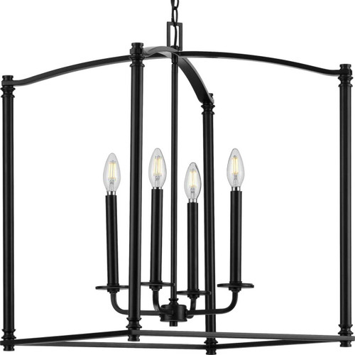 Winslett Collection Black Four-Light Foyer (P500240-031)