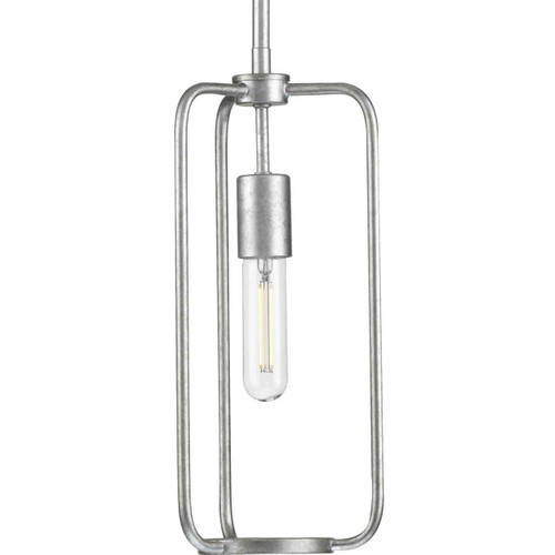 Bonn Collection One-Light Galvanized Finish Farmhouse Pendant Light (P500223-141)