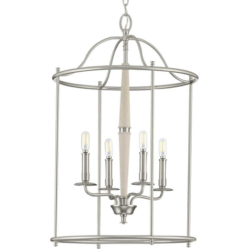 Durrell Collection Four-Light Brushed Nickel Medium Foyer (P500210-009)
