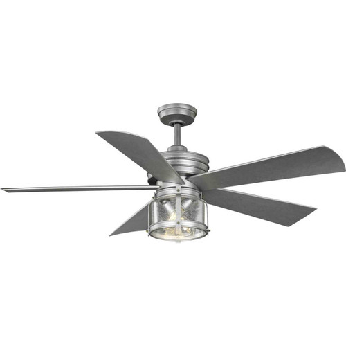 Midvale Collection 5-Blade Galvanized 56-Inch AC Motor Coastal Ceiling Fan (P250011-141-WB)