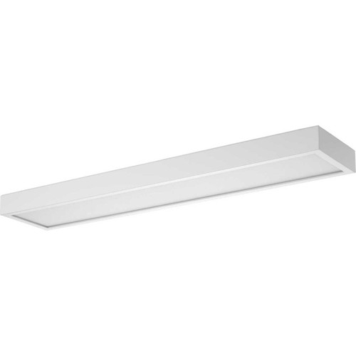 Everlume LED 24-inch Satin White Modern Style Bath Vanity Wall or Ceiling Light with Selectable 3000K/4000K Light Color (P300305-028-CS)