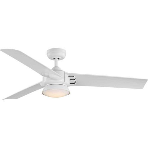 Edwidge Collection 3-Blade White 52-Inch DC Motor LED Contemporary Ceiling Fan (P250062-028-30)