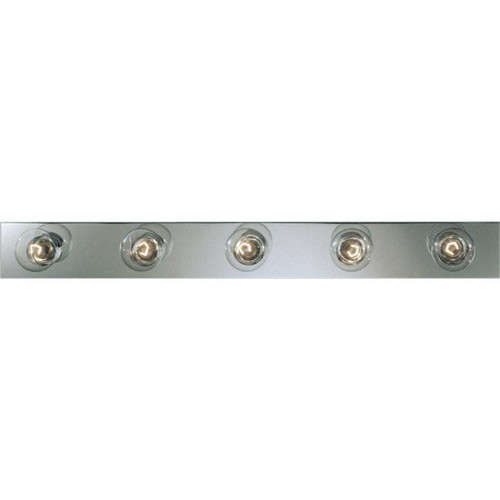 Broadway Collection Five-Light Polished Chrome Traditional Bath Vanity Light (P3116-15)