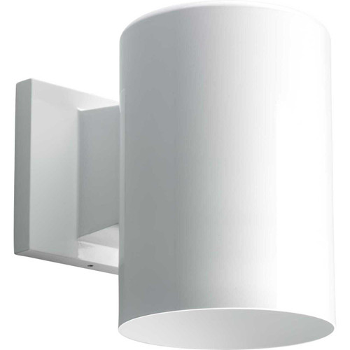 5" White Outdoor Wall Cylinder (P5674-30)