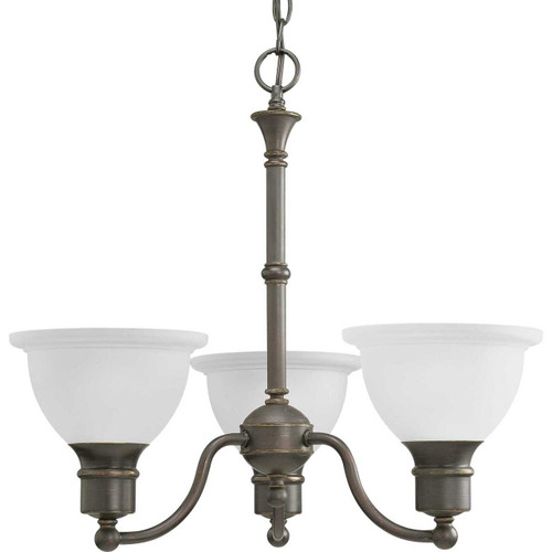 Madison 3 Light Chandelier in Antique Bronze (P4280-20)
