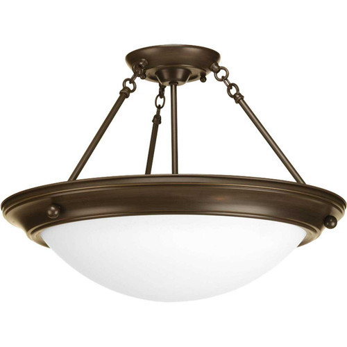 Eclipse 3 Light Semi-Flush in Antique Bronze (P7319-20WB)