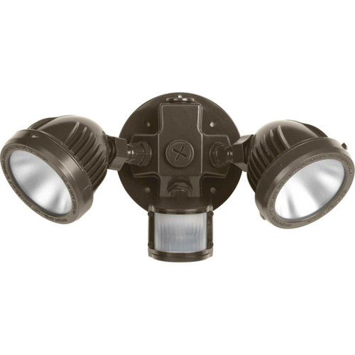 2-Lt. Antique Bronze Flood Light With Motion Sensor (P6341-20-30K)