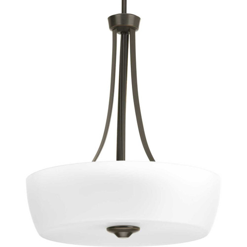Leap 3 Light Inverted Pendant in Antique Bronze (P500030-020)