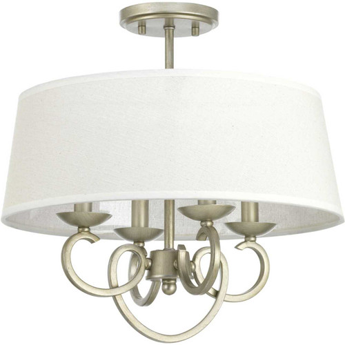 Savor 17" Semi-Flush/Convertible in Silver Ridge (P350092-134)