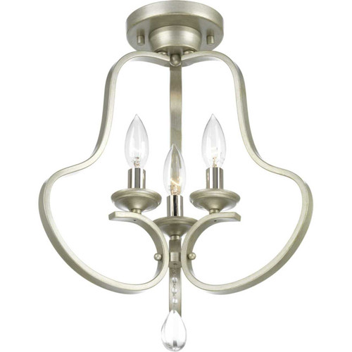 Anjoux 14-1/2" Semi-Flush/Convertible in Silver Ridge (P350094-134)