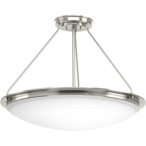 Apogee 27" 1 Light LED Semi-Flush/Convertible in Brushed Nickel (P350066-009-30)