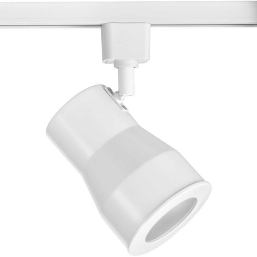 AC LED Track Large Track Head in Satin White (P900001-028-27)