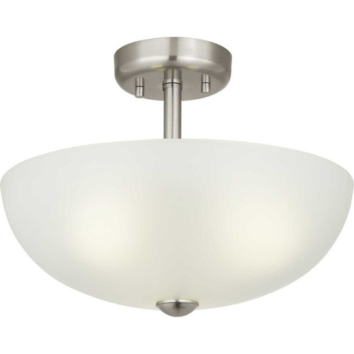 3 Light 15" Semi-Flush Convertible in Brushed Nickel (P350133-009)