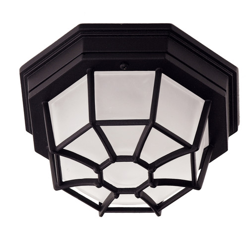Exterior Collections 1-Light Outdoor Ceiling Light in Black (5-2066-BK)