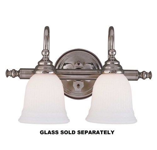 Brunswick 2-Light Bathroom Vanity Light in Chrome (8-1062-2-CH)