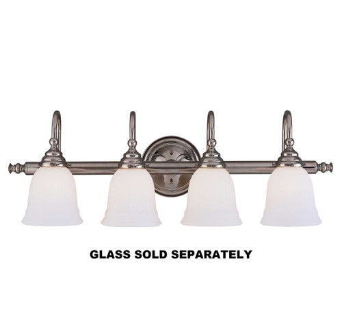 Brunswick 4-Light Bathroom Vanity Light in Chrome (8-1062-4-CH)