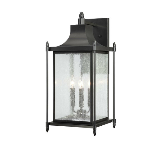 Dunnmore 3-Light Outdoor Wall Lantern in Black (5-3453-BK)