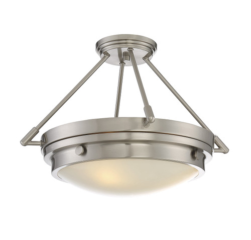 Lucerne 3 Light Semi-Flush (6-3351-3-SN)
