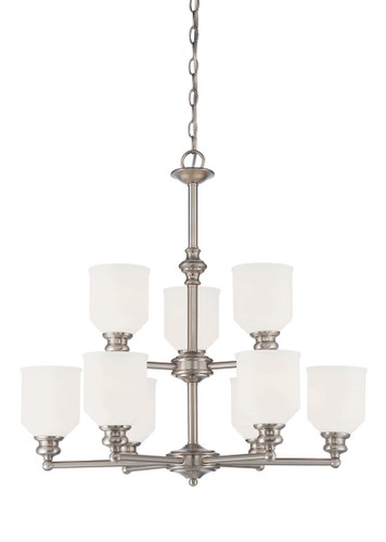 Melrose 9 Light Chandelier (1-6838-9-SN)