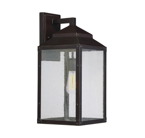 Brennan 1-Light Outdoor Wall Lantern in English Bronze with Gold (5-344-213)