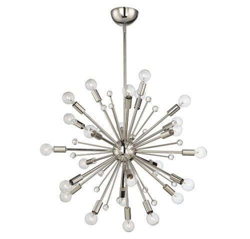 Galea 24-Light Chandelier in Polished Nickel (7-6099-24-109)