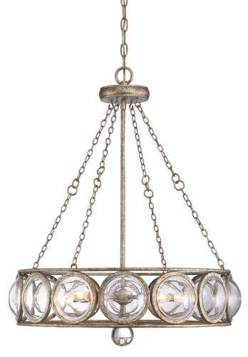 Warwick 5-Light Chandelier in Brittannia Gold (1-6700-5-114)