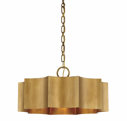 Shelby 3-Light Pendant in Gold Patina (7-100-3-54)