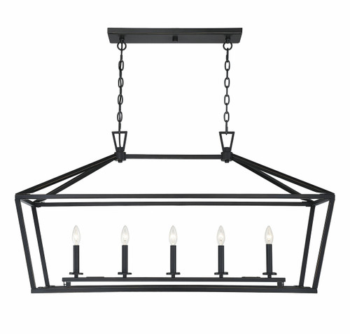 Townsend 5-Light Linear Chandelier in Classic Bronze (1-324-5-44)