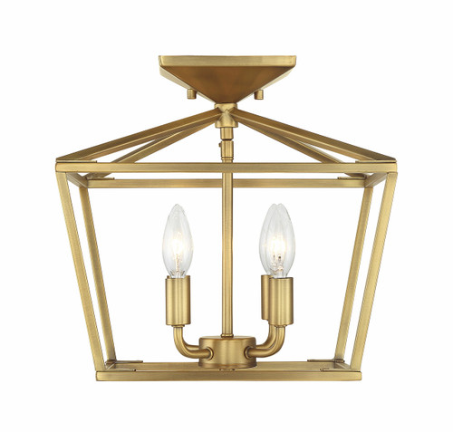 Townsend 4-Light Ceiling Light in Warm Brass (6-328-4-322)