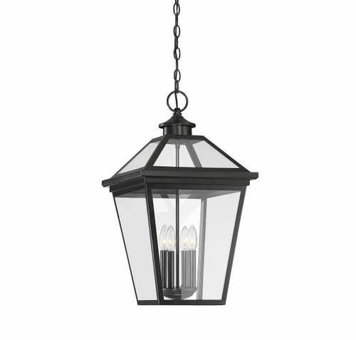 Ellijay 4-Light Outdoor Hanging Lantern in English Bronze (5-148-13)