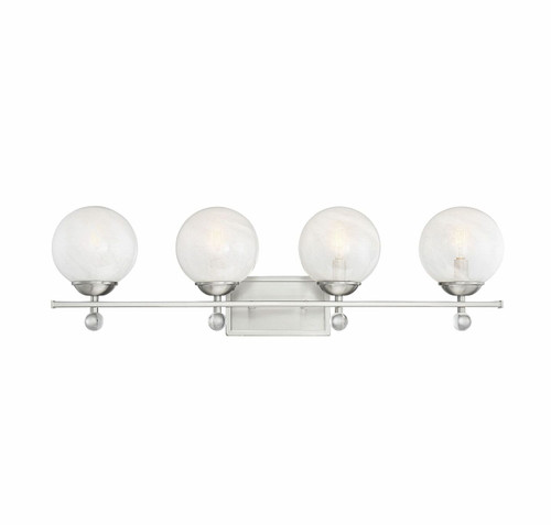 Medina Satin Nickel 4 Light Bath (8-4500-4-SN)