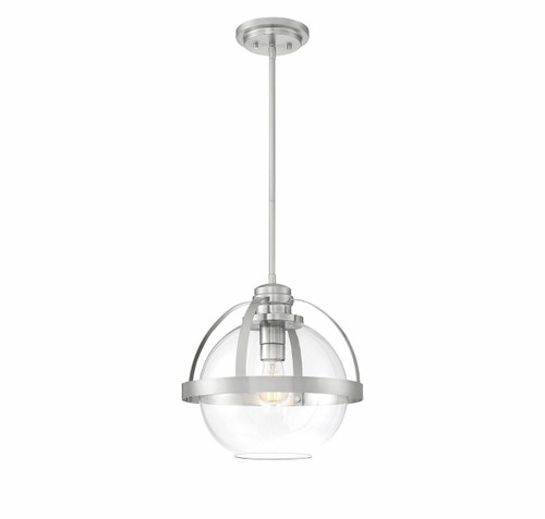 Pendleton 1-Light Pendant in Satin Nickel (7-7201-1-SN)