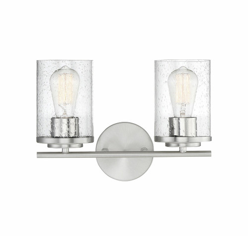 Marshall 2-Light Bathroom Vanity Light in Polished Chrome (8-8020-2-11)