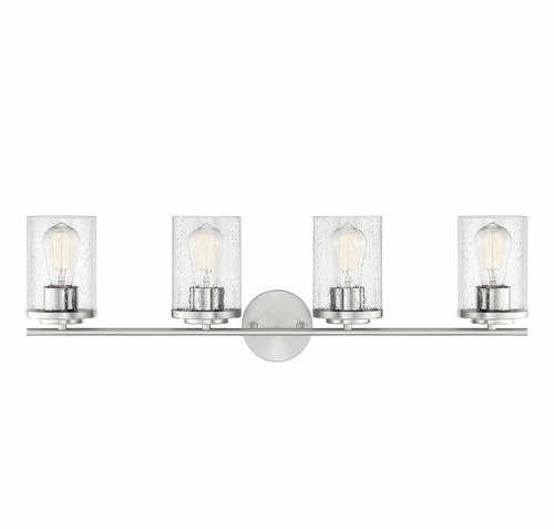 Marshall 4-Light Bathroom Vanity Light in Polished Chrome (8-8020-4-11)