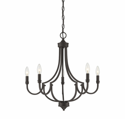 Auburn 5-Light Chandelier in English Bronze (1-2005-5-13)