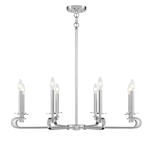 Torino 8-Light Chandelier in 
Polished Nickel (1-2451-8-109)