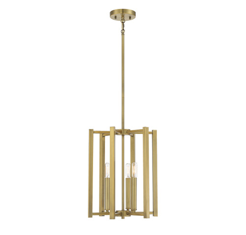 Benson 3-Light Pendant in Warm Brass (3-7700-3-322)