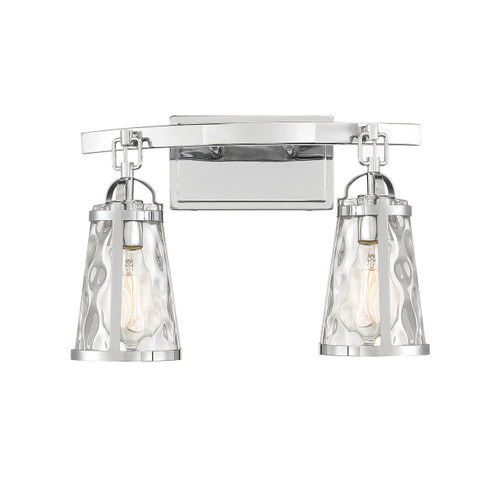 Savoy House Albany 2-Light Bathroom Vanity Light in Polished Chrome (8-560-2-11)