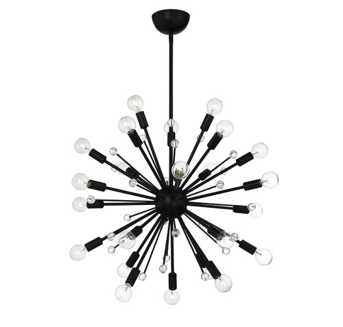 Galea 24-Light Chandelier in 
Matte Black (7-6099-24-89)