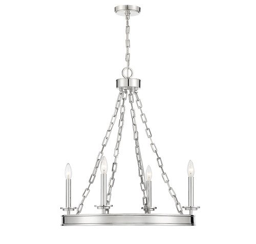 Savoy House Seville 4-Light Chandelier in 
Polished Nickel (1-4403-4-109)