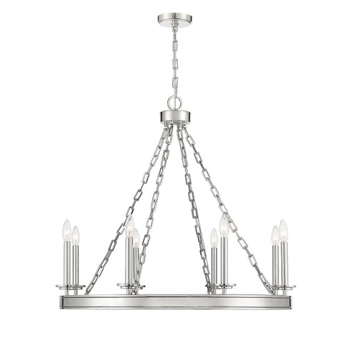 Seville 8-Light Chandelier in 
Polished Nickel (1-4404-8-109)