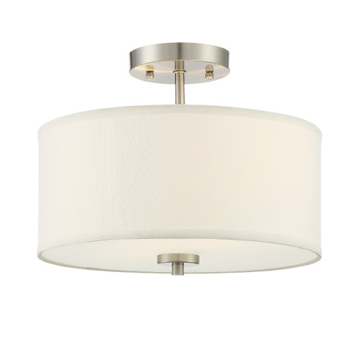 2-Light Ceiling Light in Brushed Nickel (M60008BN)