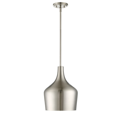 1-Light Pendant in Brushed Nickel (M70020BN)