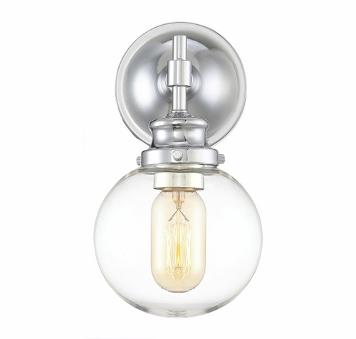 1-Light Wall Sconce in Chrome (M90024CH)