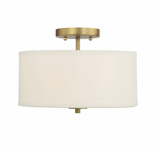 Savoy House 2-Light Ceiling Light in Natural Brass (M60008NB)