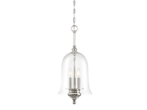 Meridian 3 Light Polished Nickel Pendant (M70064PN)