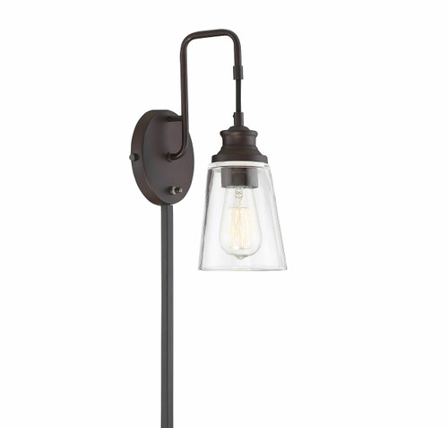 1-Light Adjustable Wall Sconce in Oil Rubbed Bronze (M90053ORB)