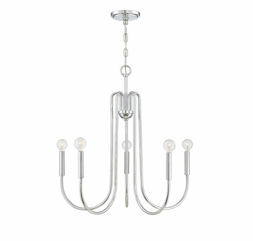 5-Light Chandelier in Chrome (M10066CH)