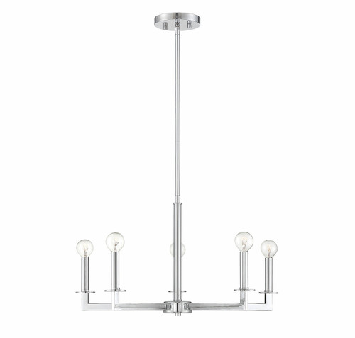 5-Light Chandelier in Chrome (M10069CH)