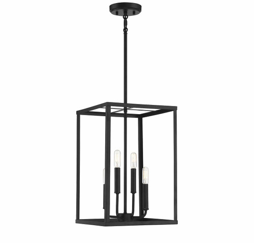 4-Light Pendant in Matte Black (M30008MBK)